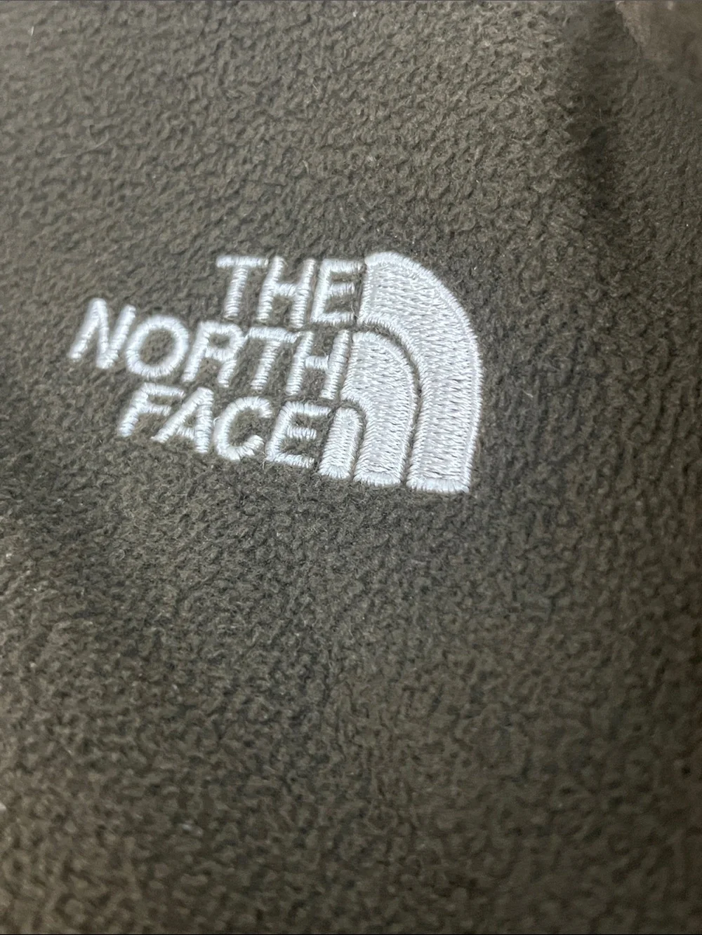 The North Face Men's Brown Zip-Up Fleece Jacket Size S